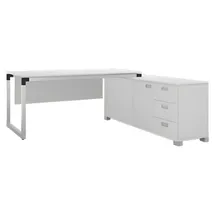 aea Schreibtisch mit Sideboard Büromöbel Modern workstation Arbeitsplatz Schubladen