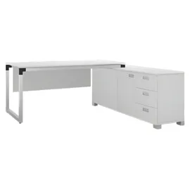 aea Schreibtisch mit Sideboard Büromöbel Modern workstation Arbeitsplatz Schubladen