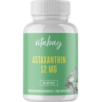 Vitabay CV Astaxanthin 12 mg Softgel-Kapseln Mikroalge vegan