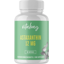 Vitabay CV Astaxanthin 12 mg Softgel-Kapseln Mikroalge vegan