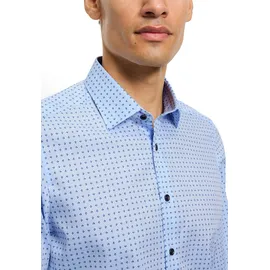 Olymp Langarmhemd Level Five Businesshemd, body fit, New York Kentkragen blau 39