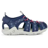 GEOX J WHINBERRY G Sandal, NAVY/FUCHSIA, 35 EU