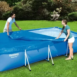 BESTWAY Poolabdeckung blau 400 x 211 cm
