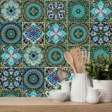 20×20 Cm, 10 Stück, Fliesenaufkleber Für Küche Und Bad, Selbstklebende Fliesenaufkleber