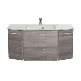 Sconto Waschtischunterschrank 111 x 51,5 x 48 cm Grau