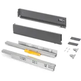 Emuca Aussenschublade Vertex 40kg 93 x 400 mm Schwarz