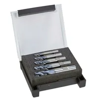 FORMAT Fräser-Set VHM Z4 TiAlN 4-teilig Schaft HB ø6/8/10/12mm