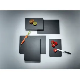 Continenta Frühstücksbrettchen Holz 1-tlg. 34,5 x 24 x 0,7 cm Schwarz