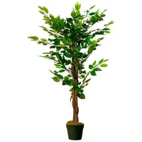 Spetebo Kunstpflanze im Blumentopf - 115 cm - Deko