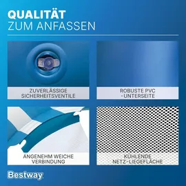 BESTWAY Bestway® Poolsitz mit Samtoberfläche 103 x 70 x 21,5 cm - Bunt