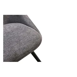 byLIVING Esszimmerstuhl Jasper 2-er Set, Webstoff anthrazit, Gestell schwarz
