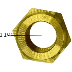 Doppelnippel 1 1/4" Messing flachdichtend Heizungstechnik Solar Solarzubehör