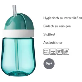 Mepal Kinderbecher Strohhalmbecher Mio 300 ml Olivgrün