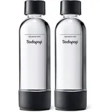 Sodapop Duo Set PET-Flasche 2 x 1 l schwarz