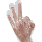 Einmalhandschuhe aus Kunststoff PE-Handschuhe-Lebensmittelqualität (100)