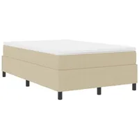 VidaXL Boxspringbett Hellgrün Grau 120x200 cm Cordstoff