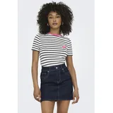 Only Onlheart Life S/S Tee JRS Noos Weiß XS