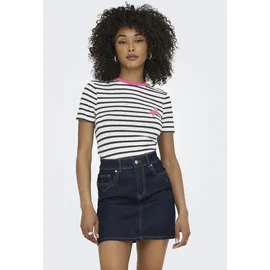 Only Onlheart Life S/S Tee JRS Noos Weiß XS