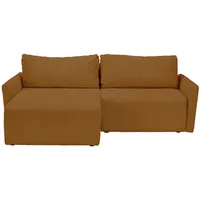 Mid.you Ecksofa, Gelb, Kunststoff, 2-Sitzer, Füllung: Komfortschaum, Silikon, seitenverkehrt montierbar, L-Form, 228x146 cm, Made in EU, Liegefunktion, Rücken echt, Wohnzimmer, Sofas & Couches, Wohnlandschaften, Ecksofas