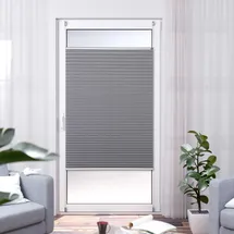 K-HOME Plissee Thermo ELSA 90 x 130 cm grau/silber