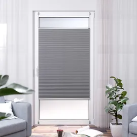 K-HOME Plissee Thermo ELSA 90 x 130 cm grau/silber