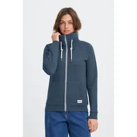 Oxmo Sweatjacke OXBitta", Damen, Gr. XS, blau (insignia blau melange), Obermaterial: 50% Baumwolle CO. 50% Polyester PES., Sweatjacken Sweatjacke