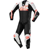 Alpinestars Missile V2 Ward Lederkombi 1tlg. - Schwarz/Weiß/Neon-Rot / 48