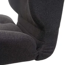 Mendler Drehstuhl HWC-H42 Stoff/Textil dunkelgrau
