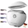 rolandus EMS Gua Sha,Rolandus® Gesichtsmassagegerät Gua Sha Elektrisch mit Vibration & Wärme Gesichtsformungswerkzeug mit Rot,Blau,Grün&Buntfarbigslicht Face Massager Für Gesicht Anti Falten Anti Aging