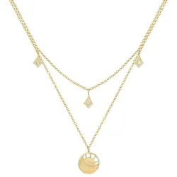 Elli Astro Sonne Mond Kristalle 925 Silber 40 Damen 