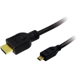 Logilink HDMI to HDMI Micro - M/M HDMI-Kabel HDMI Typ A (Standard) HDMI Typ D (Mikrofon) Schwarz
