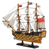 aubaho Dekoobjekt Modellschiff HMS Victory Weiß