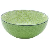 CreaTable 4er-Set CreaTable Müslischale Mediterran 440 ml Steinzeug Grün