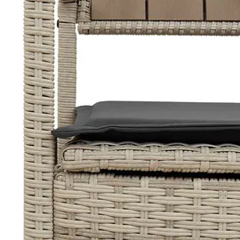 vidaXL Gartenbank 55 x 74 x 0 cm Grau