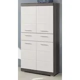 inn.furn Shawn Midischrank 74 x 141 x 31 cm Weiß/Grau
