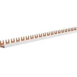 Hager KDN180B Phasenschiene 1 polig mit Gabelanschluss 16mm2 80A 57 Module.Phasenschiene für passende Modulargeräte.