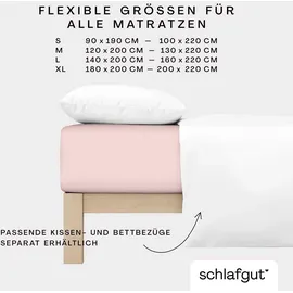 schlafgut Premium Baumwolle 140 x 200 - 160 x 220 cm purple light