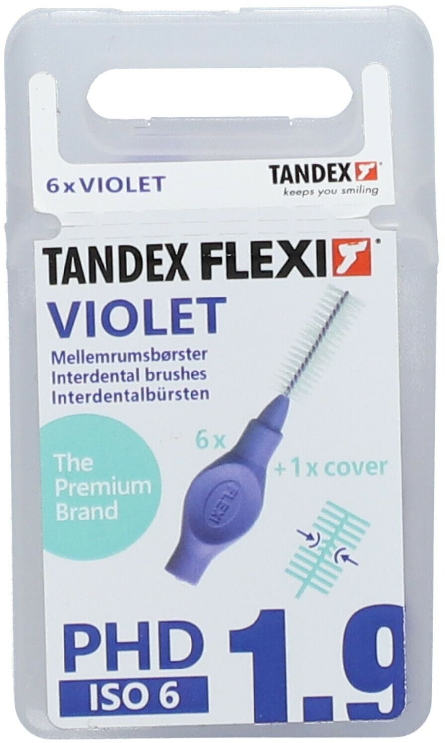 Flexi brossettes interdentaires violet médium 8 mm 6 pc(s) brosse(s) à dents