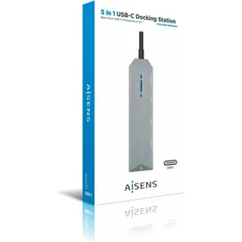 AISENS Docking USB-C 3.2 5 in 1 Multiport Grau,