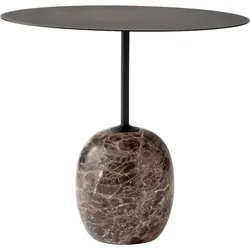 &Tradition Lato LN9 Beistelltisch, emparador marmor / schwarz