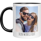 TassenTicker - Tasse selber gestalten - mit Bild und Foto - Personalisiert - Fototasse - bedrucken lassen - Geschenk - Werbetasse - Firmentasse - Logo (Schwarz)