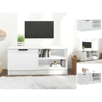 VidaXL TV-Schrank Hochglanz-Weiß 80x35x36,5 cm Holzwerkstoff