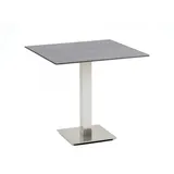 Niehoff Bistro Edelstahl - 81 x 81 cm HPL Beton-Design