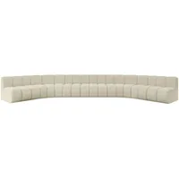 altdecor Wohnlandschaft modulares Sofa Montra-U2 - 581x174x70 cm Beige