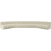 altdecor Wohnlandschaft modulares Sofa Montra-U2 - 581x174x70 cm Beige