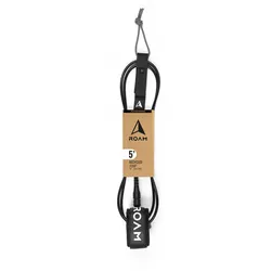 Roam Surfboard ECO Comp Leash Recycelt 25, Farbe: Schwarz, Leash Längen: 6.0