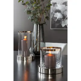 Fink Windlicht EMPIRE Eisen/Glas Silber