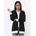 L Strickjacke in Schwarz-Weiß L