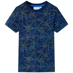 Kinder-T-Shirt Marineblau 140