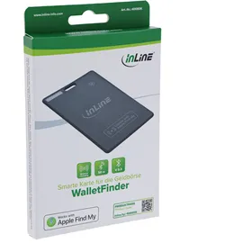 InLine Wallet Finder, smarte Karte für die Geldbörse, Qi-Aufladung,100mAh, IPX5